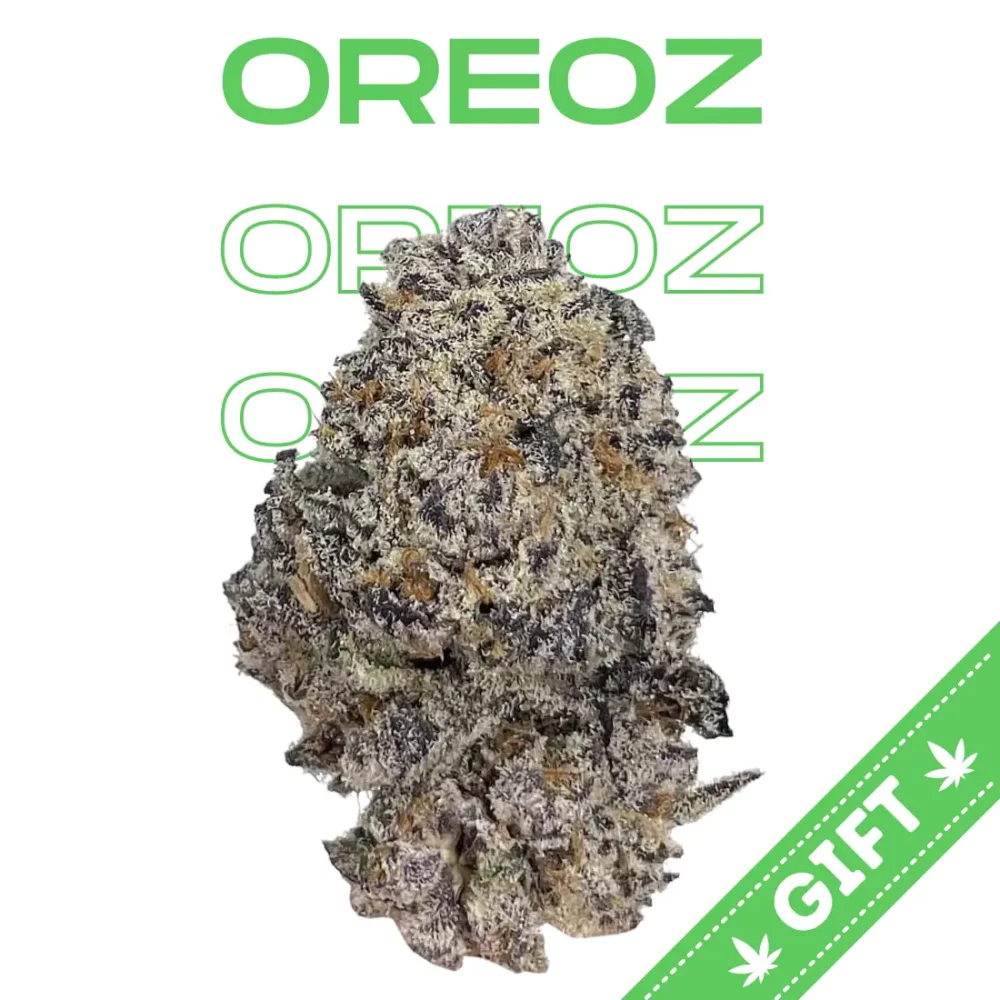 Giving Tree gifts Oreoz, a unique hybrid strain of cannabis that is created by crossing Cookies and Cream with a Secret Weapon.